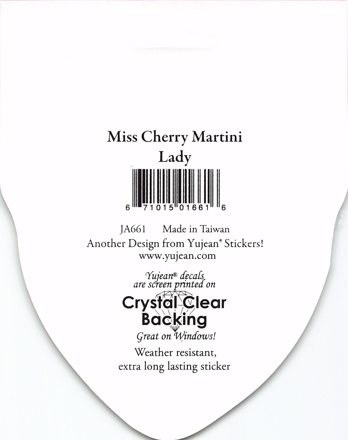 Bad Lady Cat Miss Cherry Martini Die-Cut Decal Sticker New Kitty Skull Heart
