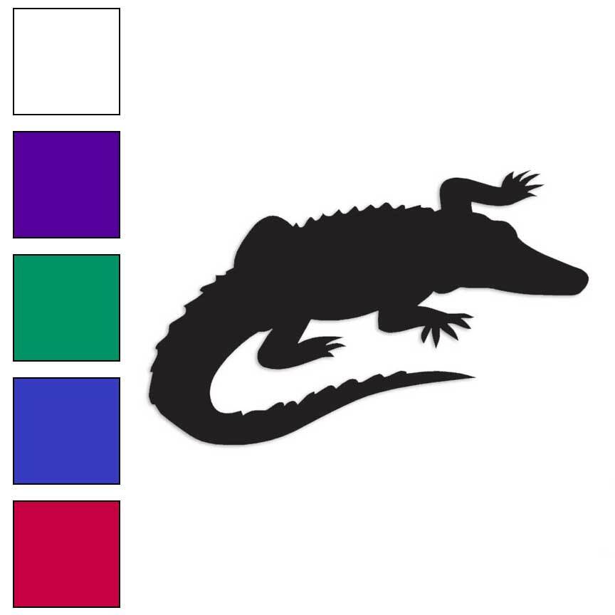 Alligator Crocodile, Vinyl Decal Sticker, Multiple Colors & Sizes #14