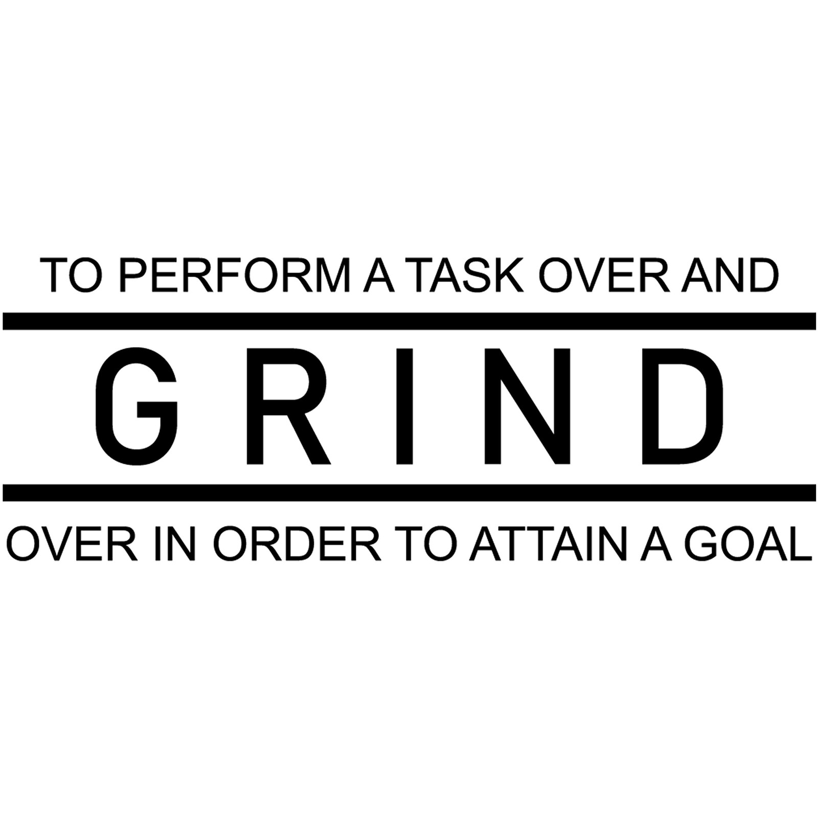 Grind Inspirational Wall Decal Sticker Motivational Office Decor Quote Inspir…