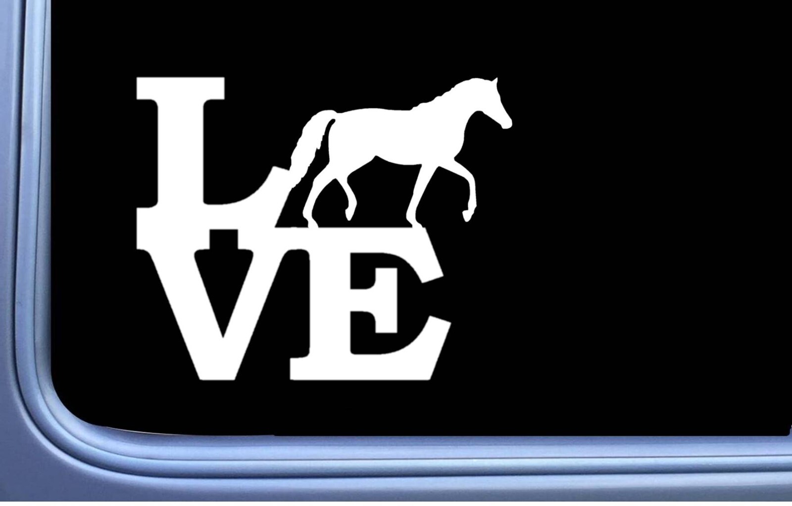 Natural Walking Horse Love Sticker OS 501 vinyl 6" Decal shoe bridle
