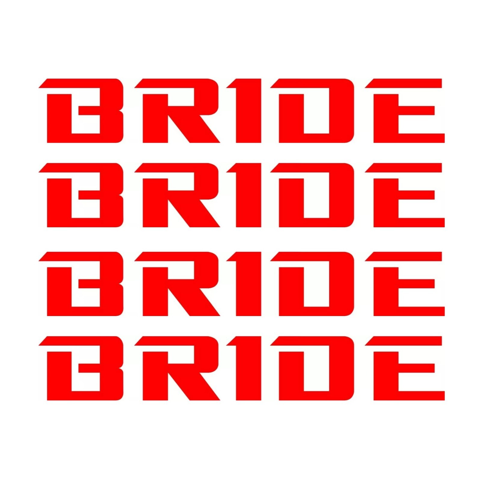 Bride Racing Seats Decal Bride Low Max Stradia Gias Zeta JDM Drifting Sticker