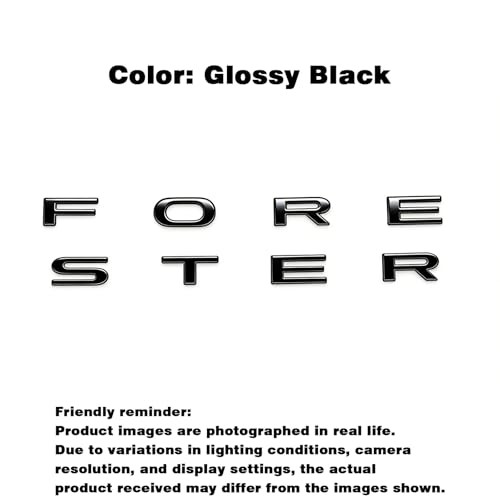Rear Trunk Letter Emblem Decal Sticker for 2025-2026 Forester (Black) | BLACK