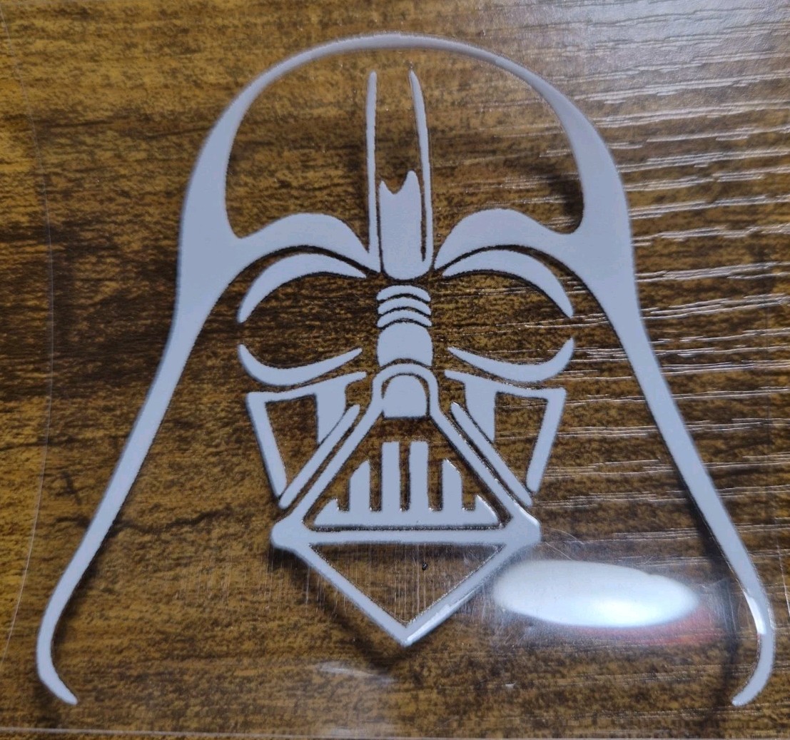 Darth Vader High Quality UV DTF Raised Decal Sticker