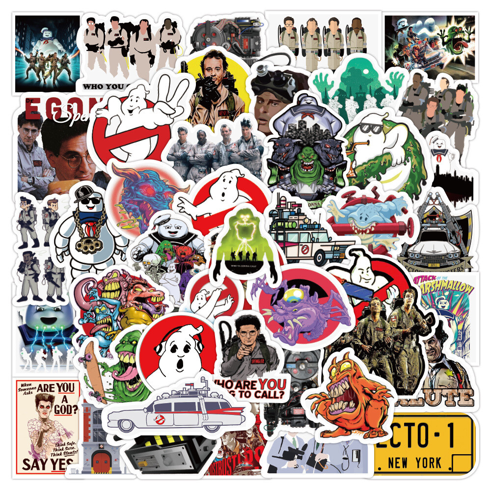100Pcs Ghostbusters Sticker for Teens Girl Scrapbooking Water Bottles Waterproof