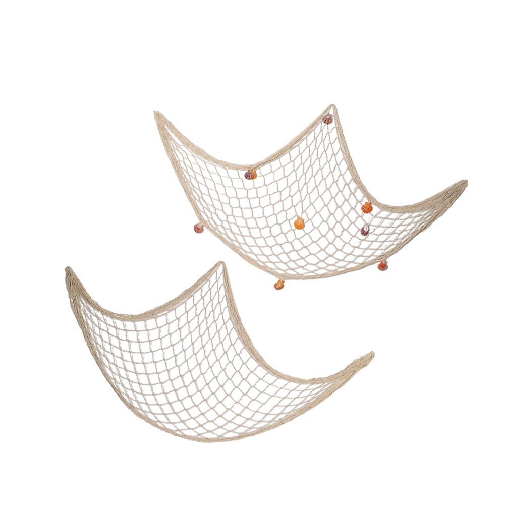 Lightweight Cotton Fishing Net Wall Hanging for DIY Photo Display Nursery Decor