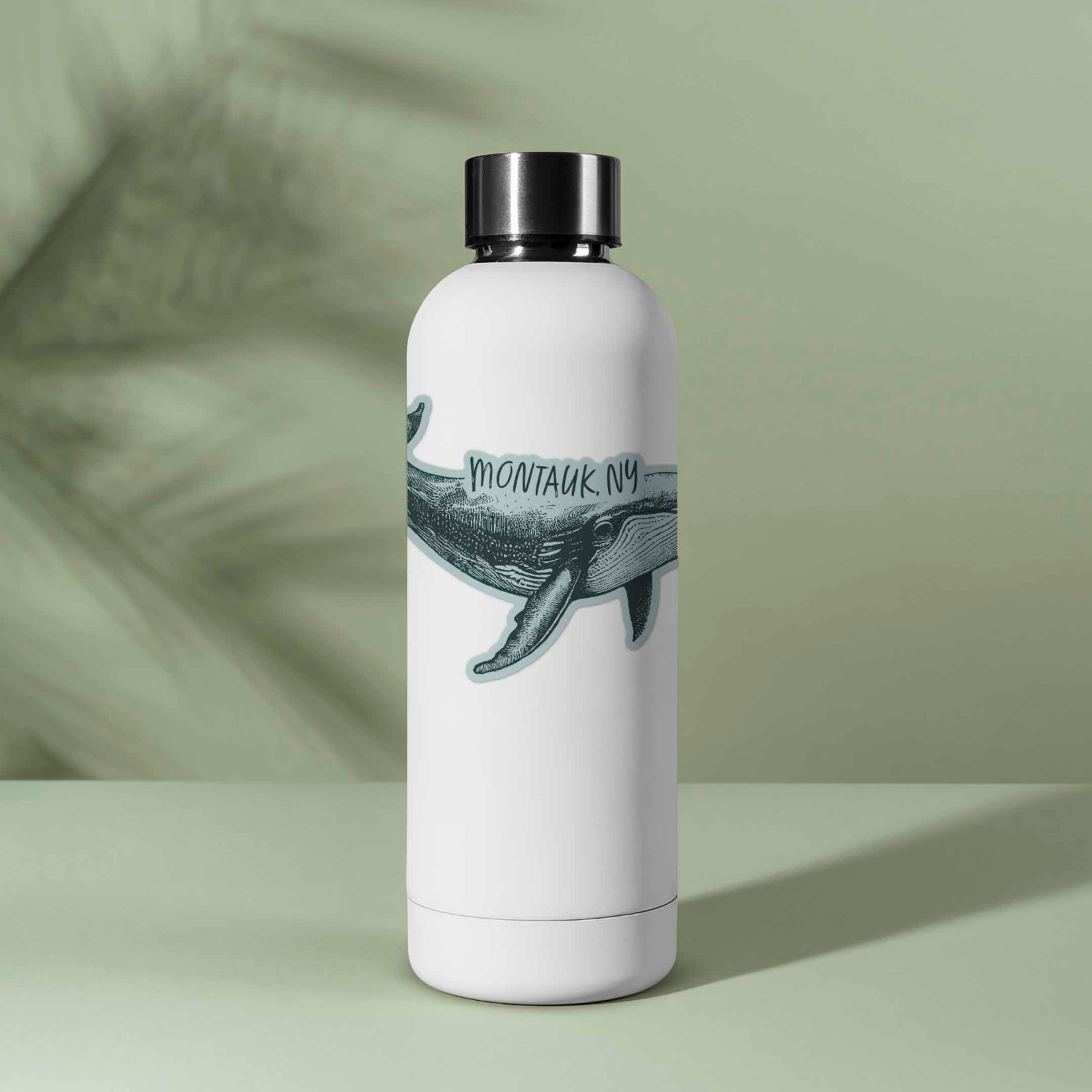 Montauk New York Humpback Whale Sticker – Long Island NY Decal for Water Bottle