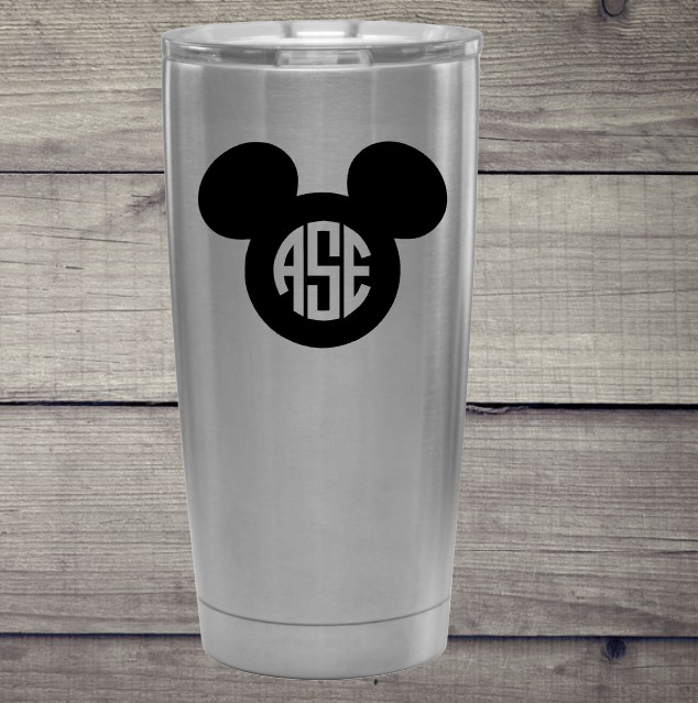 **SALE** Mickey Mouse Monogram Vinyl Decal – Disney – Auto, Stanley, Cell Phone,