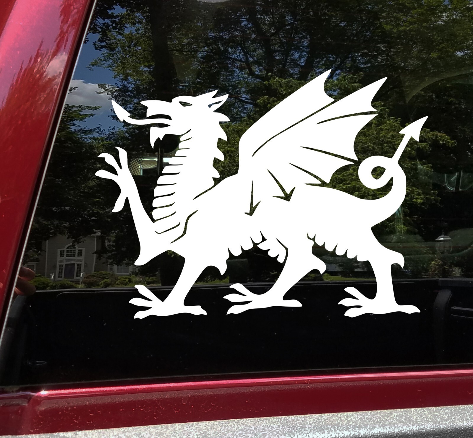 Welsh Dragon Vinyl Decal | Heraldry Coat Arms Wales Flag | Die Cut Sticker