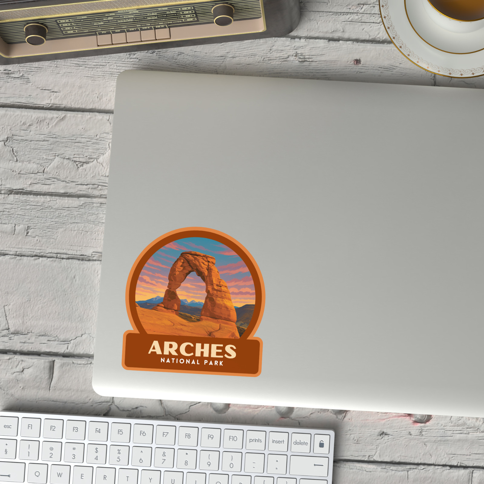Arches National Park Sticker Vinyl Decal Laptop Water Bottle Cooler