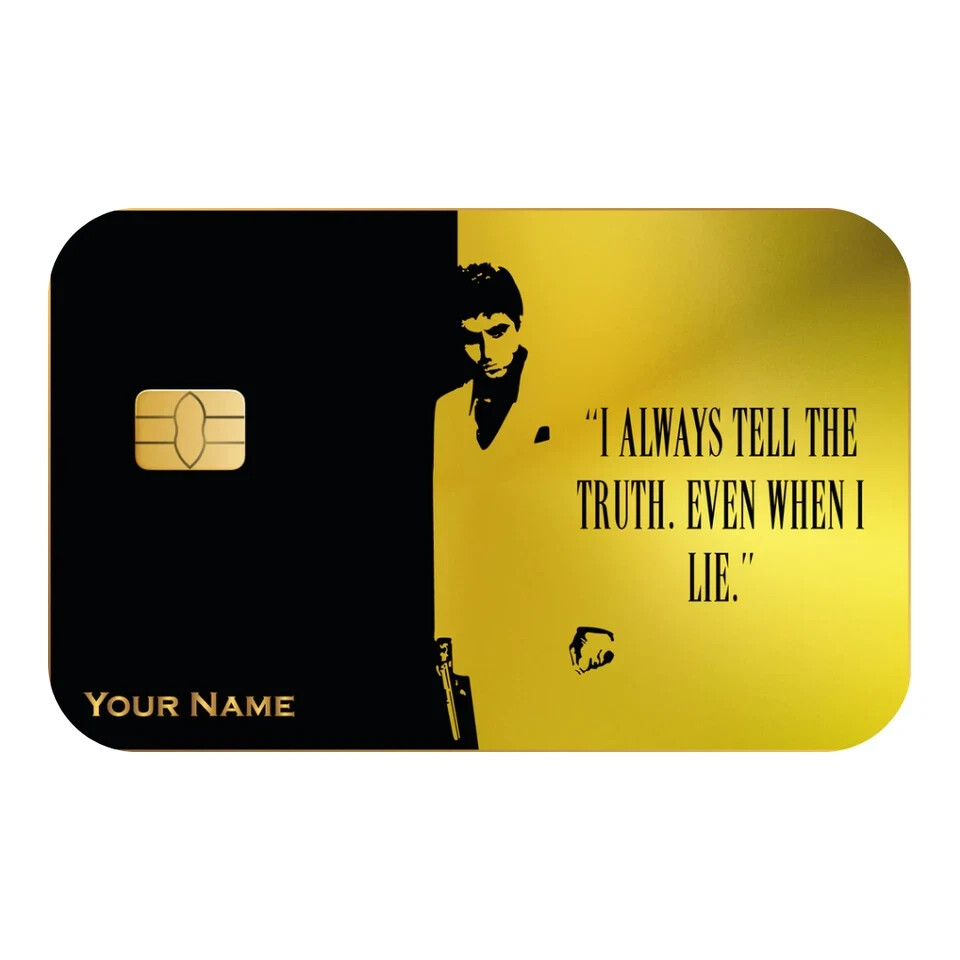 Scarface Quote Custom Vinyl Credit Card Sticker