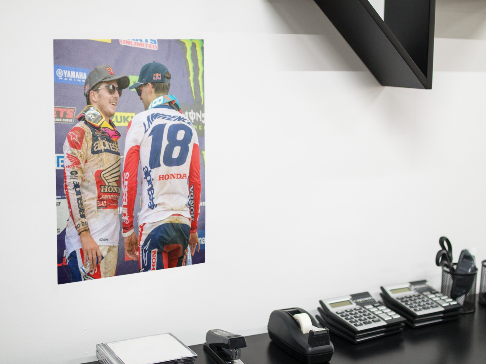 LAWERENCE Brothers MOTOCROSS Racing Wall Vinyl Decal Poster (Removable Adhesive)