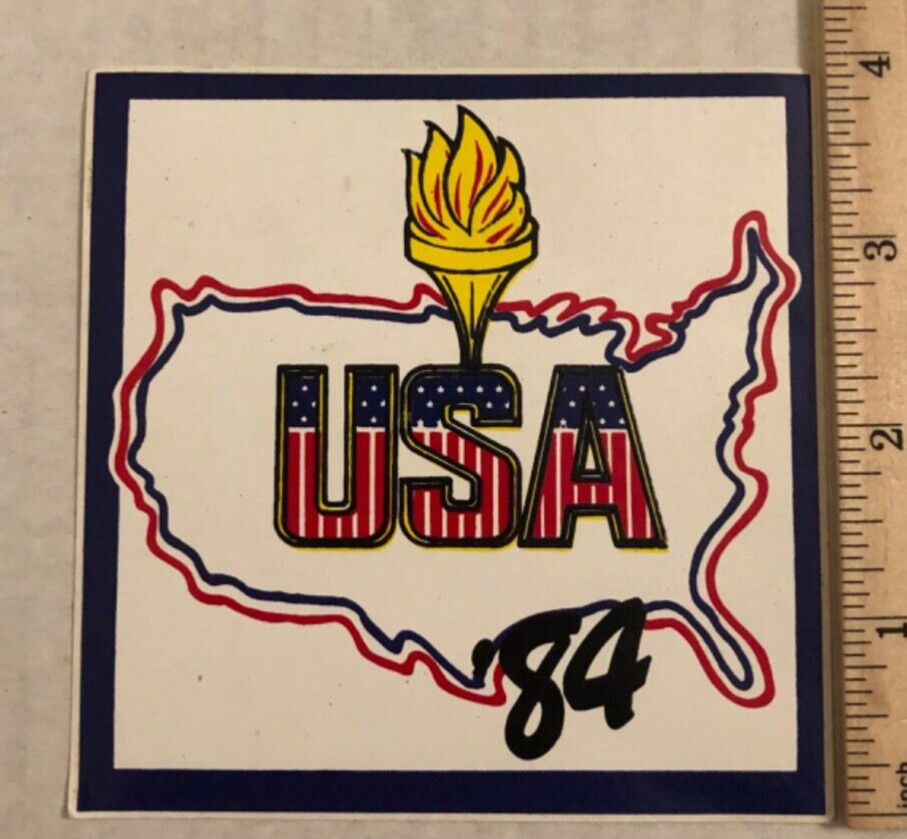 Vintage USA 1984 Olympics Sticker