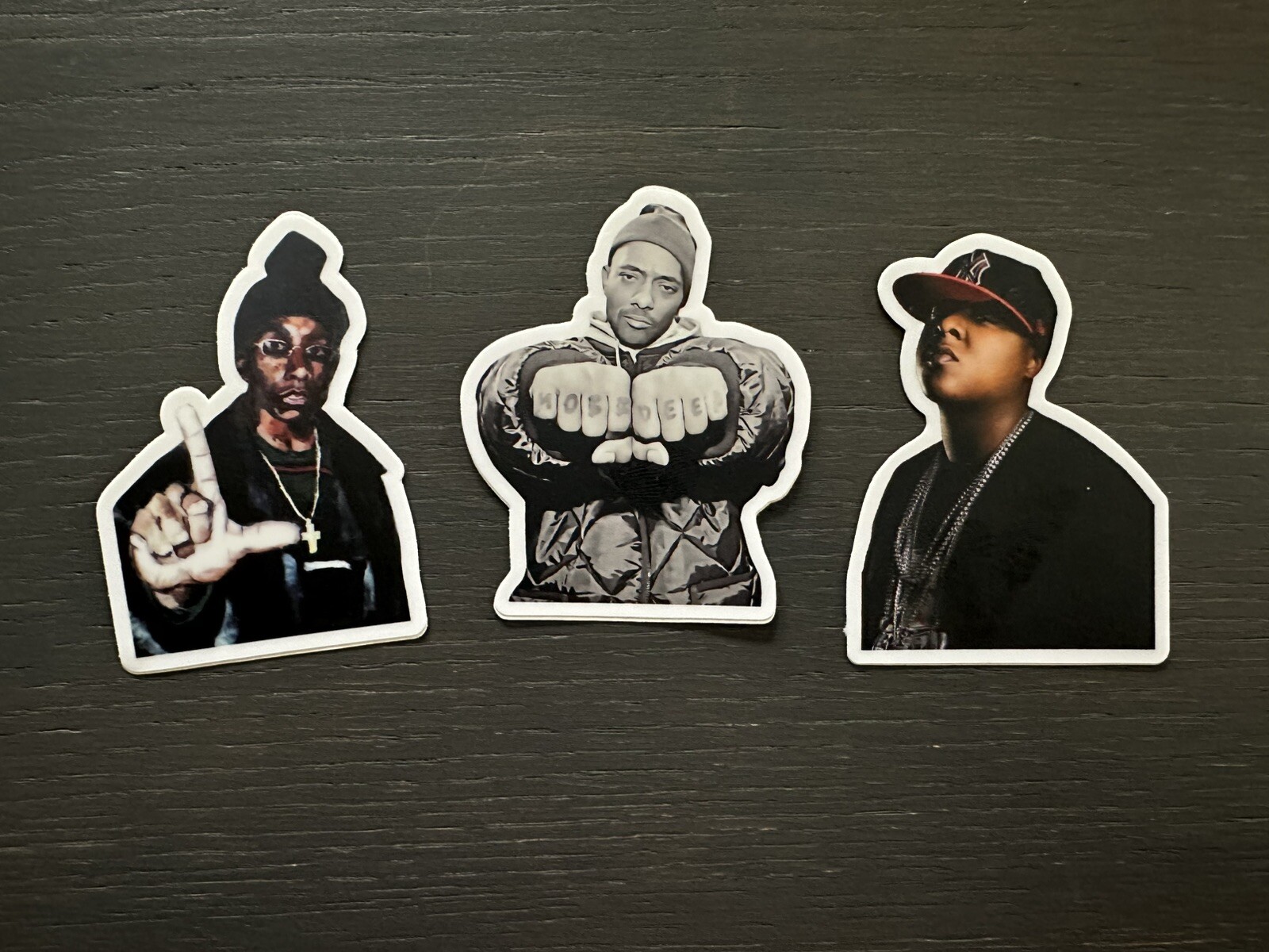 New York Rappers Pack (3) Hip Hop Vinyl Stickers Very High Quality Hip Hop 3”