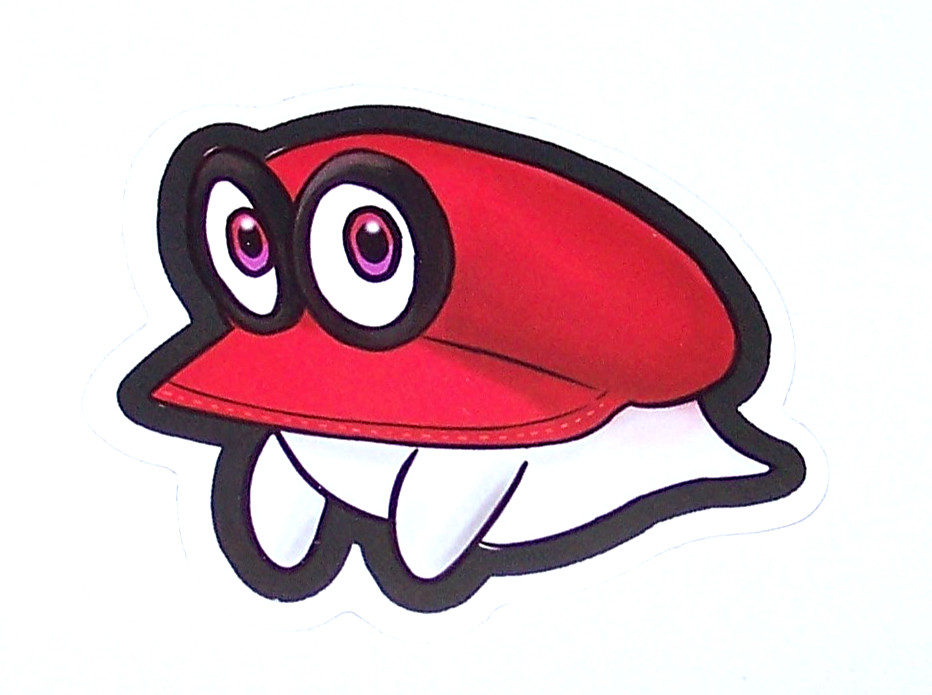 Super Mario Bros. – Cut Sticker Decal Movie Nintendo Video Game Cappy