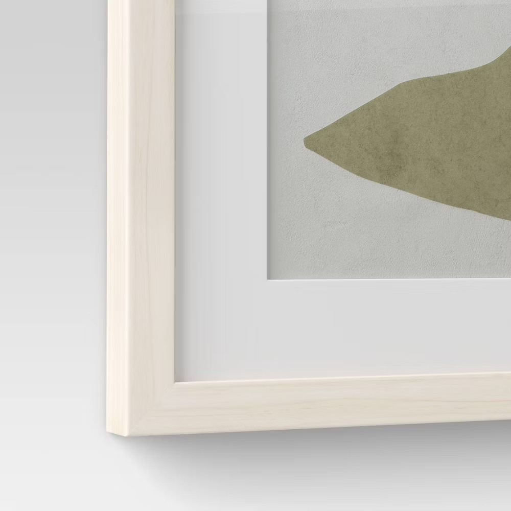 Threshold Botanical Leaf Duo Minimalist Poster Modern Set of 2 16"x20" Wall