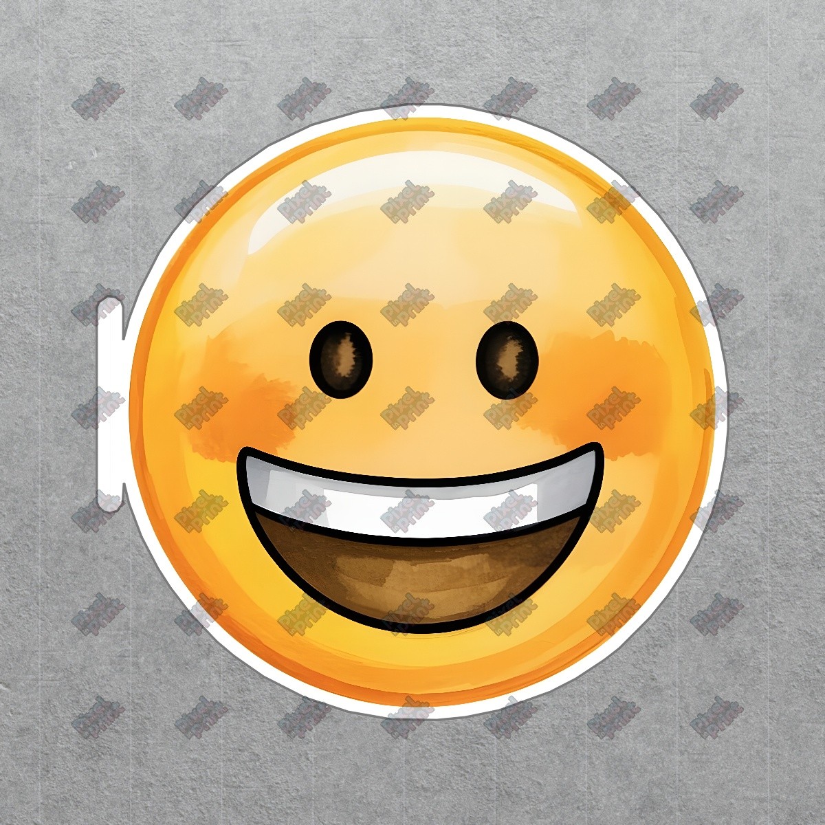 Classic Smiling Emoji Sign Bright Yellow Happy Face Decor Perfect for #8373