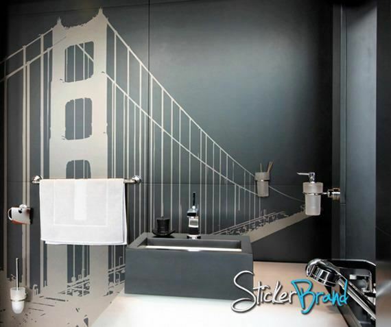 San Francisco Golden Gate Bridge Wall Decal. #782