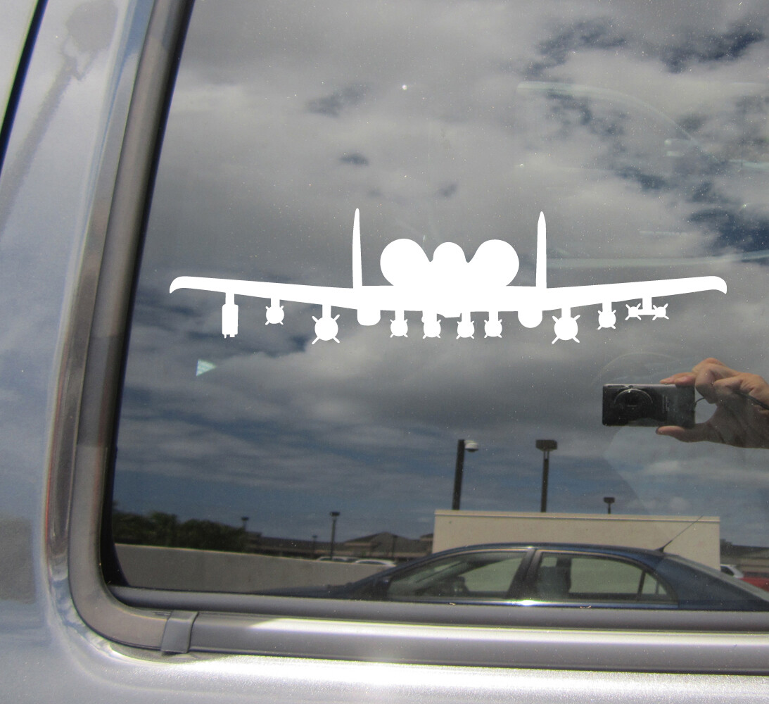A10 Warthog Plane – Car Auto Window High Quality Vinyl Decal Sticker 10078