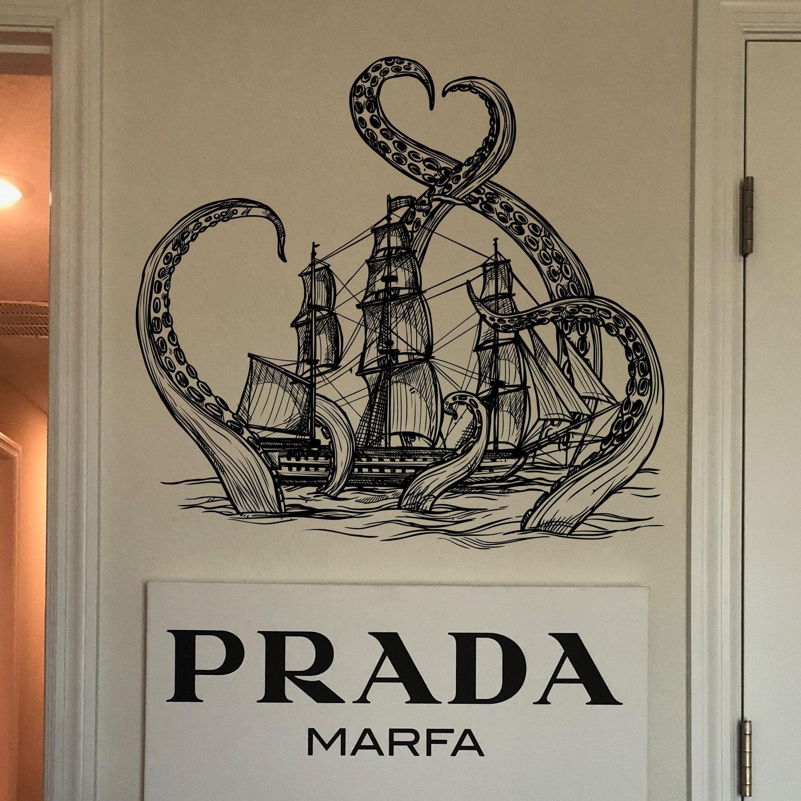 Beach Nautical Theme Fantasy Kid's Room Decor. Kraken Octopus Wall Decal Sticker