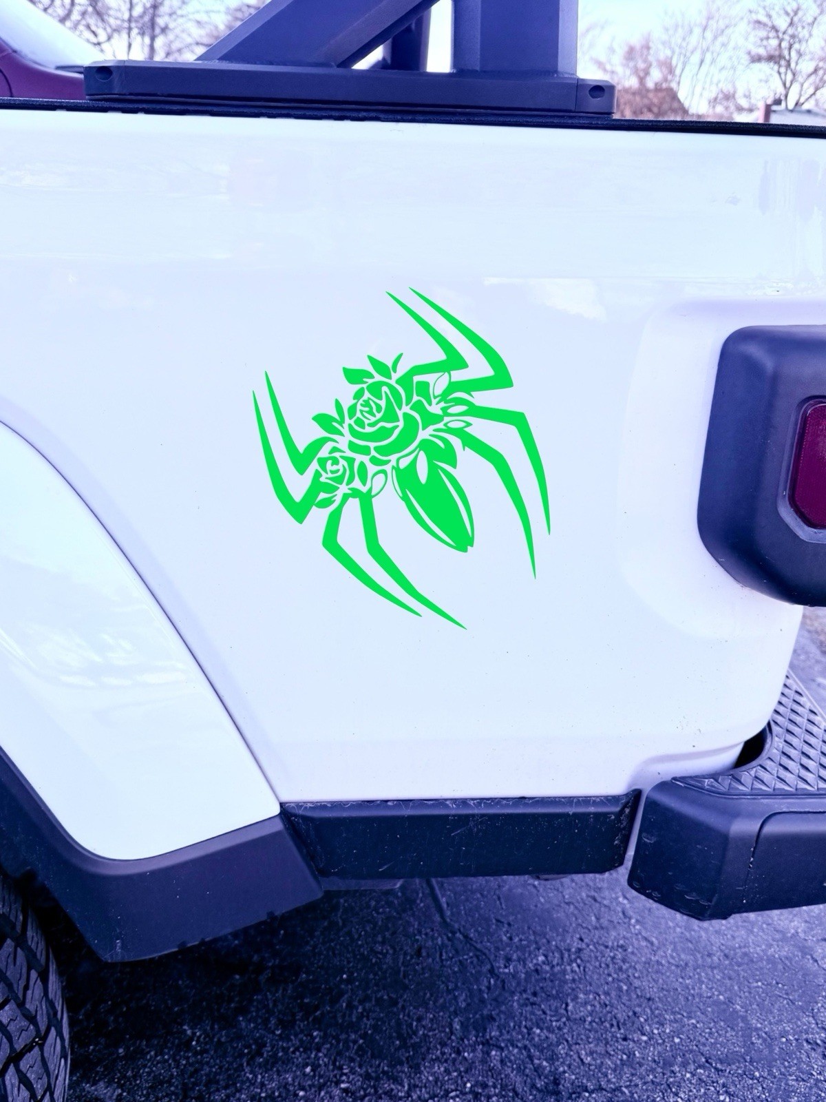 Rose spider Vinyl Decal For Vehicle Windows Laptop most smooth Surface