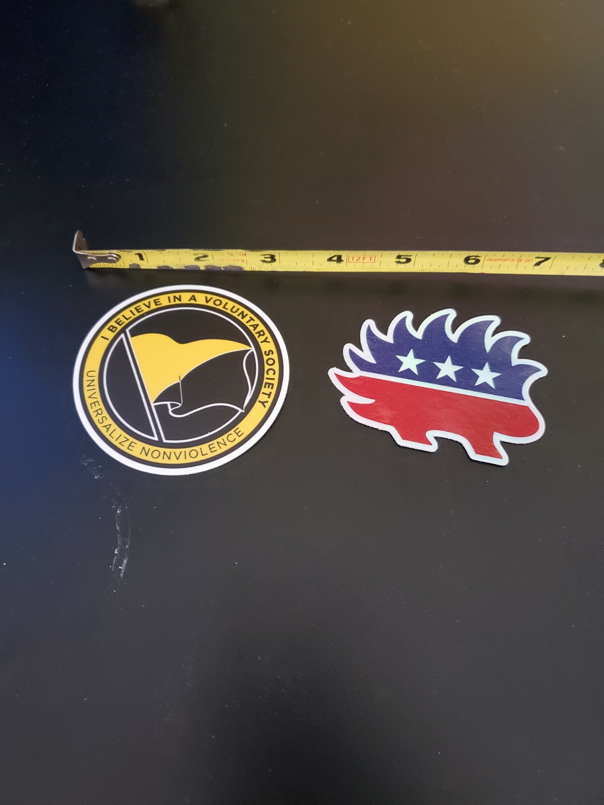 Anarcho-Capitalism Flag 3" sticker Pro Liberty 🗽 Voluntary Society Sovereign
