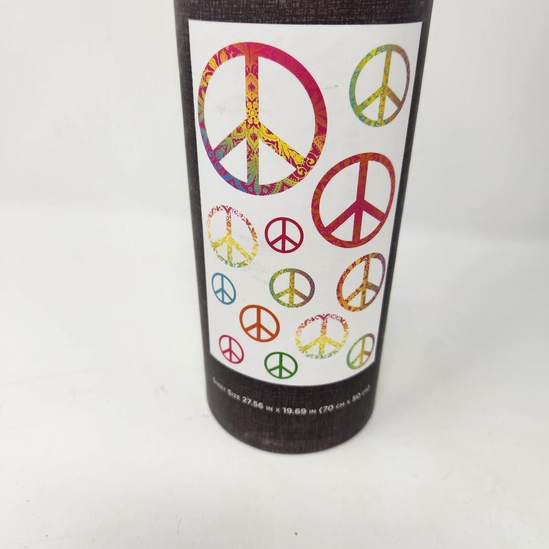 Once Apon A Wall Peace Sign Adhesive Wall Art Designer Wall Accents New G1