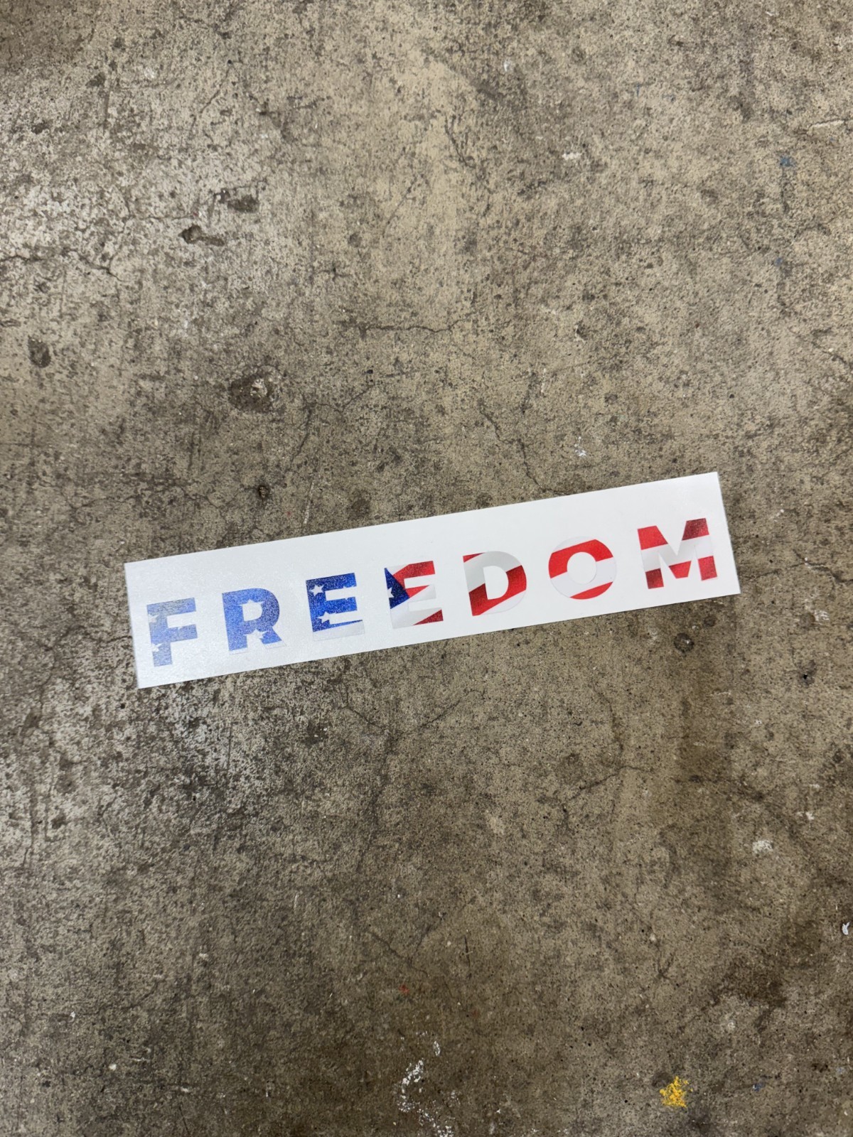 FREEDOM Patriotism Vinyl Decal Sticker – Die Cut Waterproof – Charlie Kirk USA