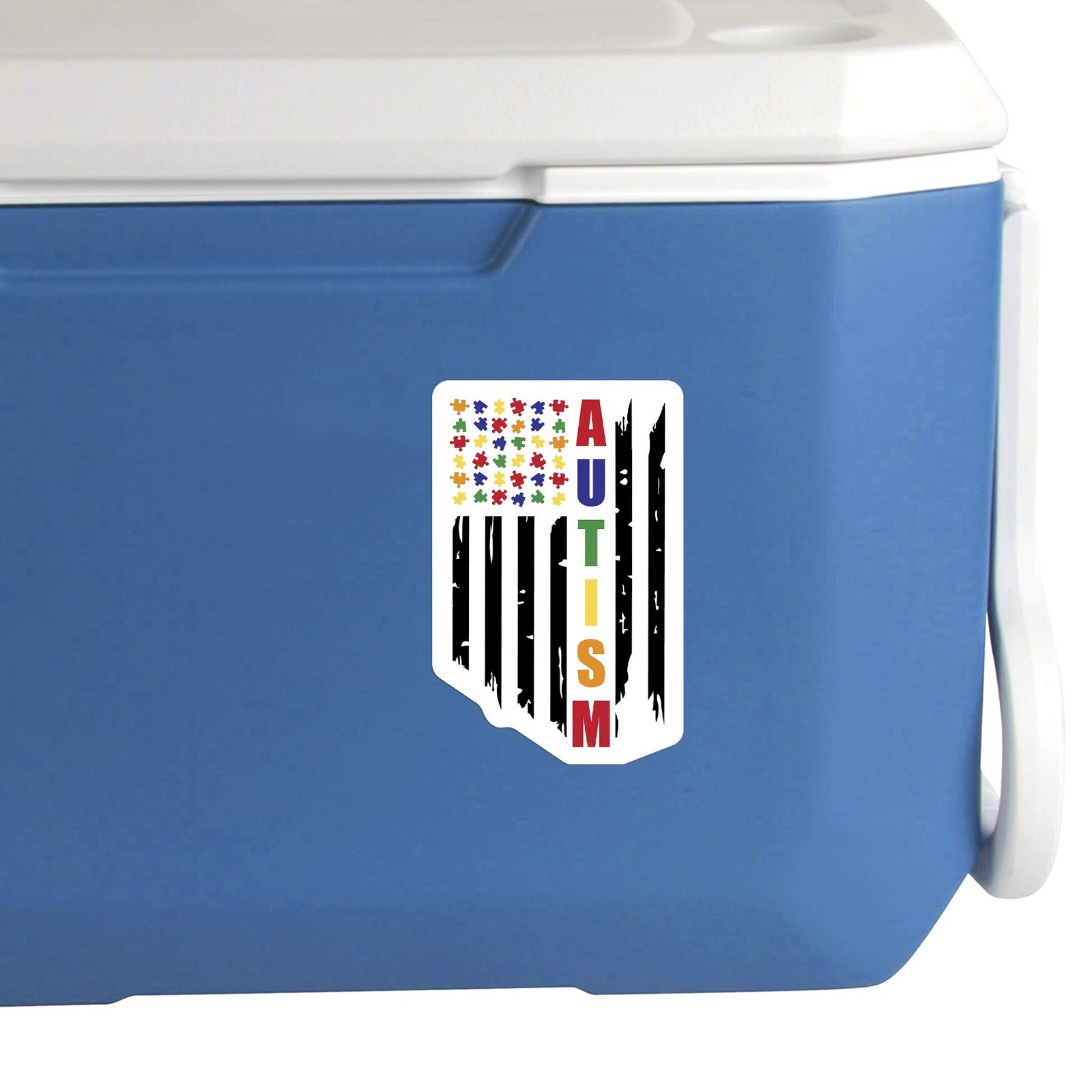 Multicolor Vinyl Sticker Decal Two Pack Made in USA Veteran Owned Weatherproof