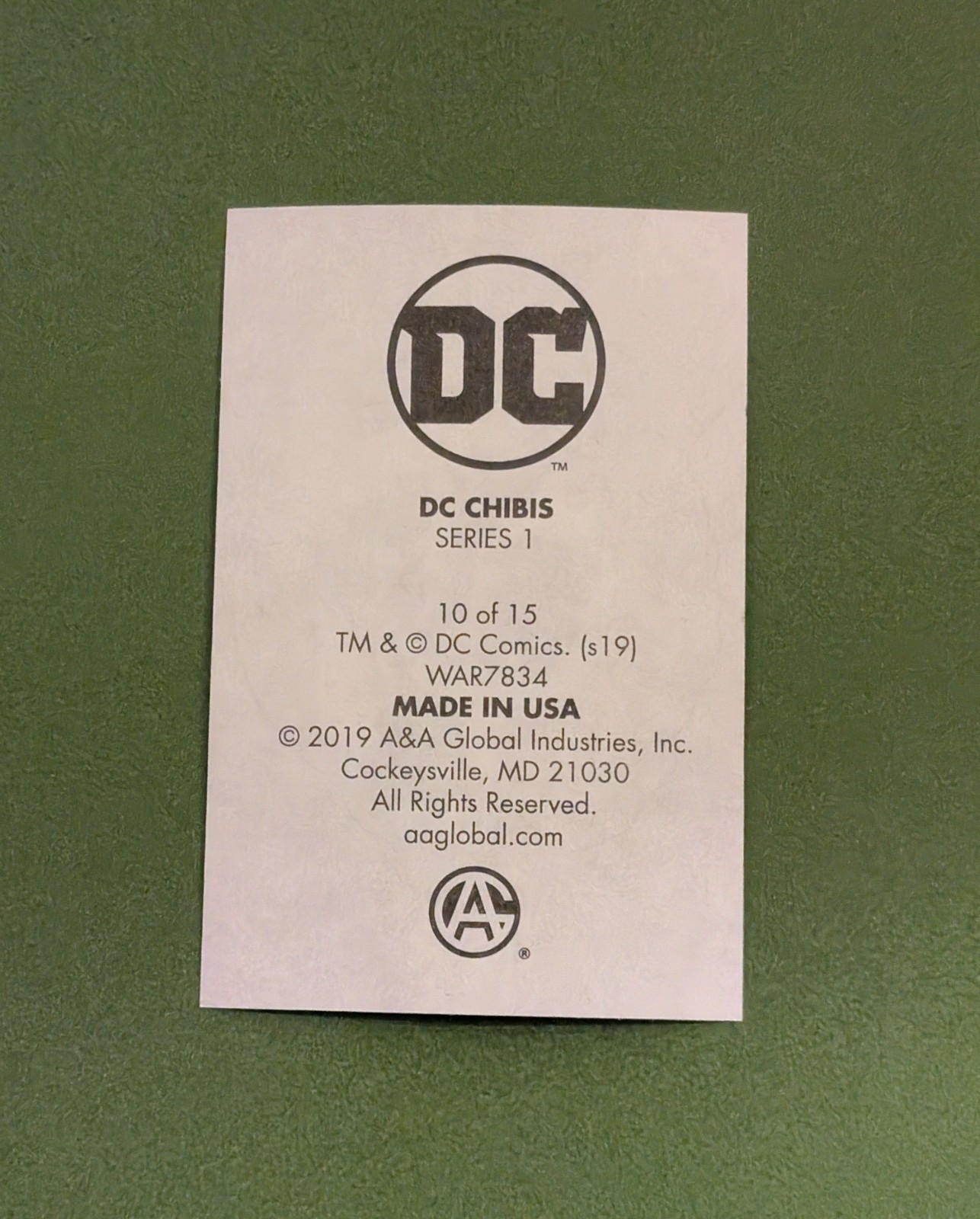 Batman Vending Sticker – 2019 DC Chibis Series 1 – Comic Superhero "Vroooom"