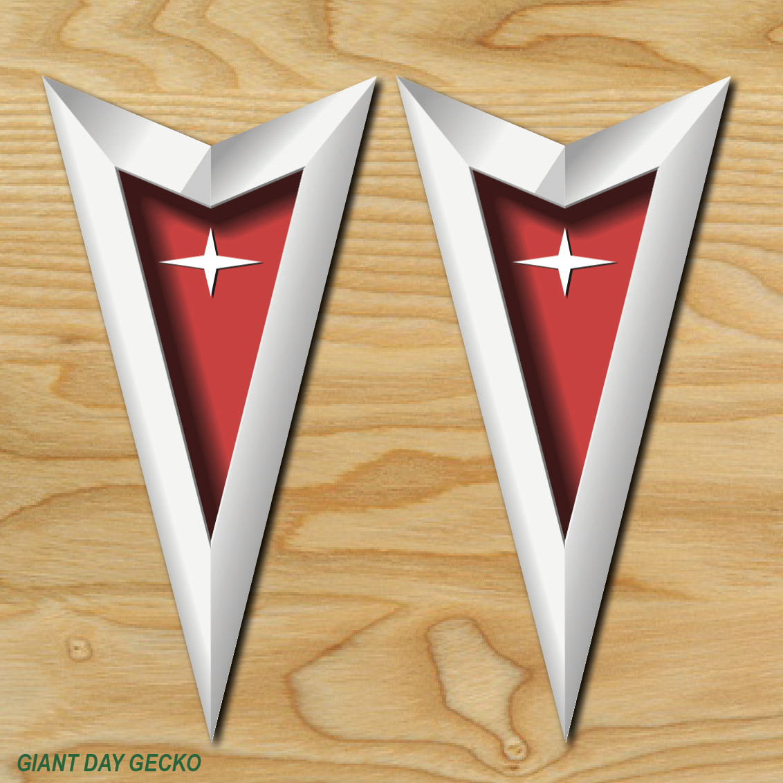 2X Two Pontiac car Laptop Wall Sticker Decal USA Stickers Firebird GTO G6 Fiero
