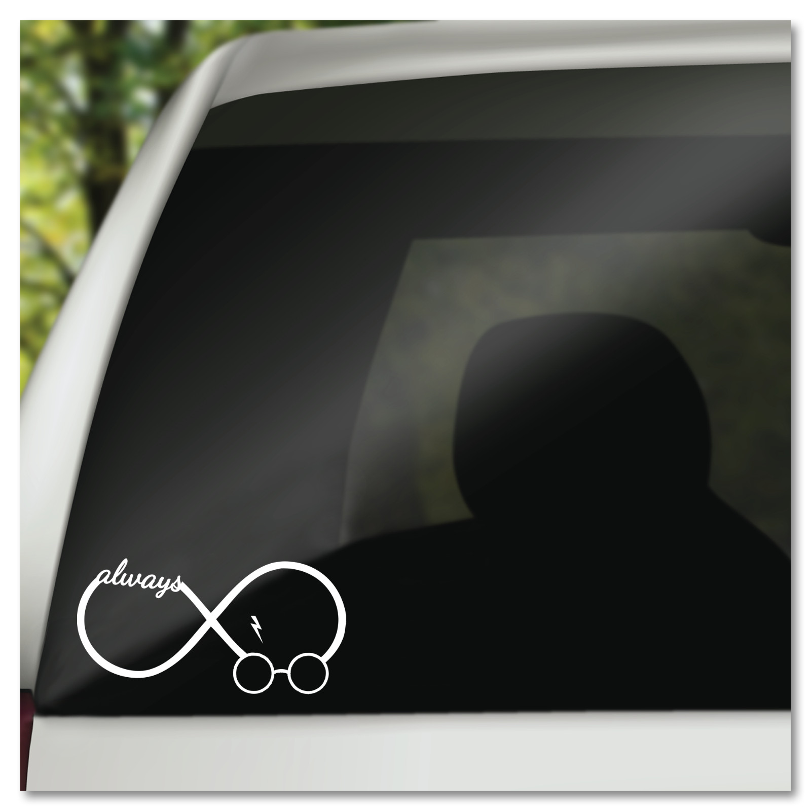6" Harry Potter Infinity Always Glasses & Scar Movie Vinyl Decal Sticker