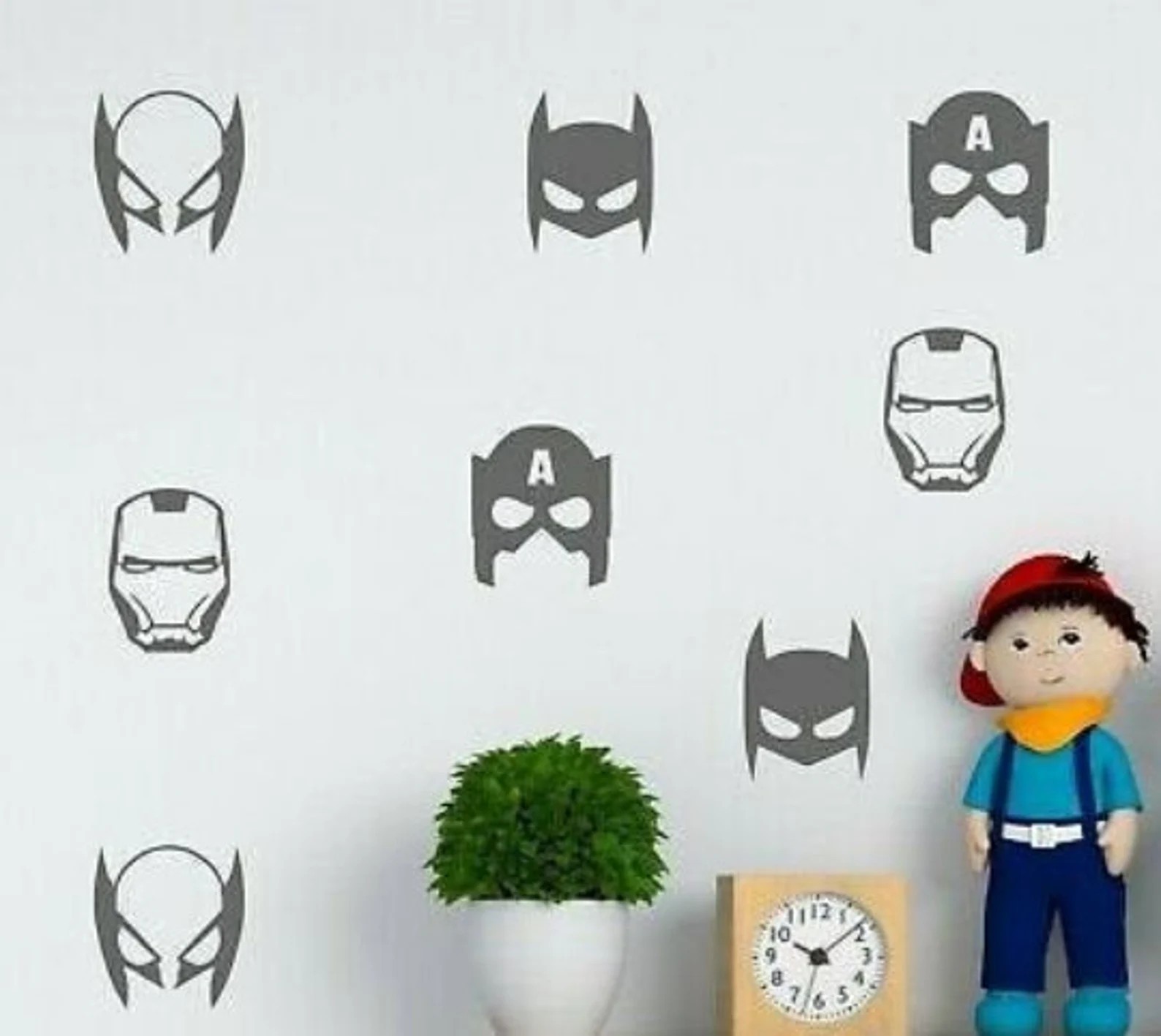 Set of Mixed Super wall decals stickers wall pattern – Multiple Colors, Sizes