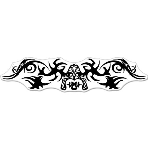 Eagle Tribal Styling Racing car bumper sticker decal 8" x 2"