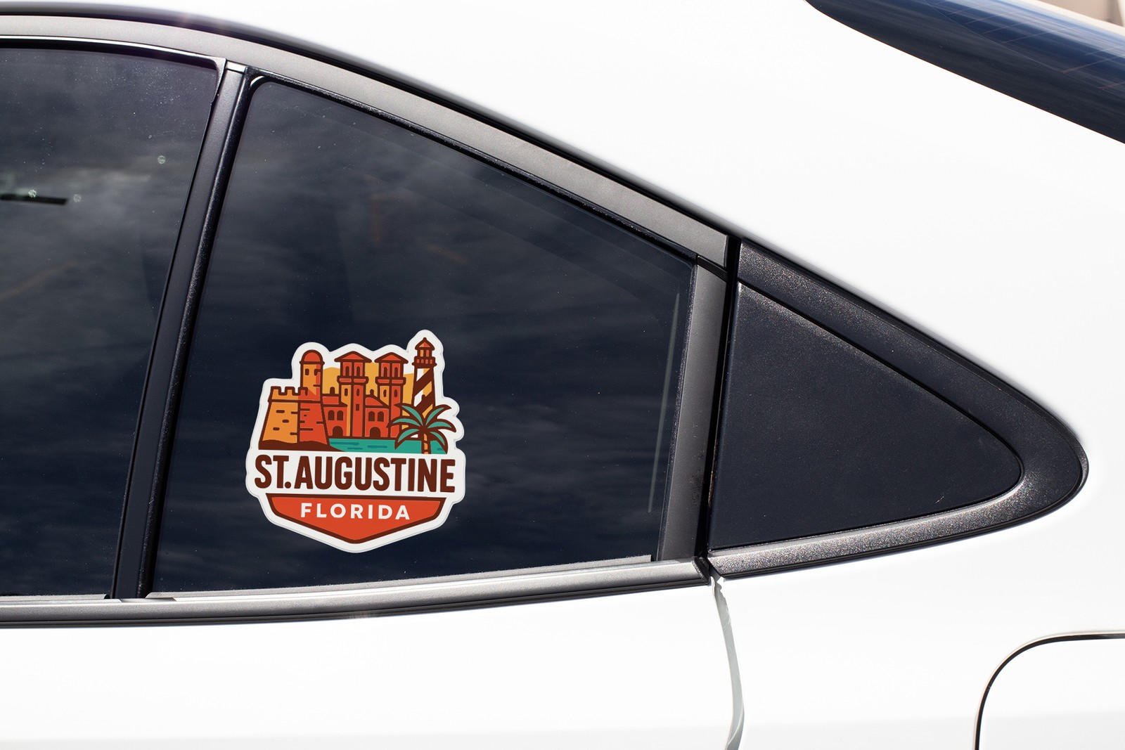 St Augustine Sticker Decal Vinyl Die-Cut City Skyline Landmark Design