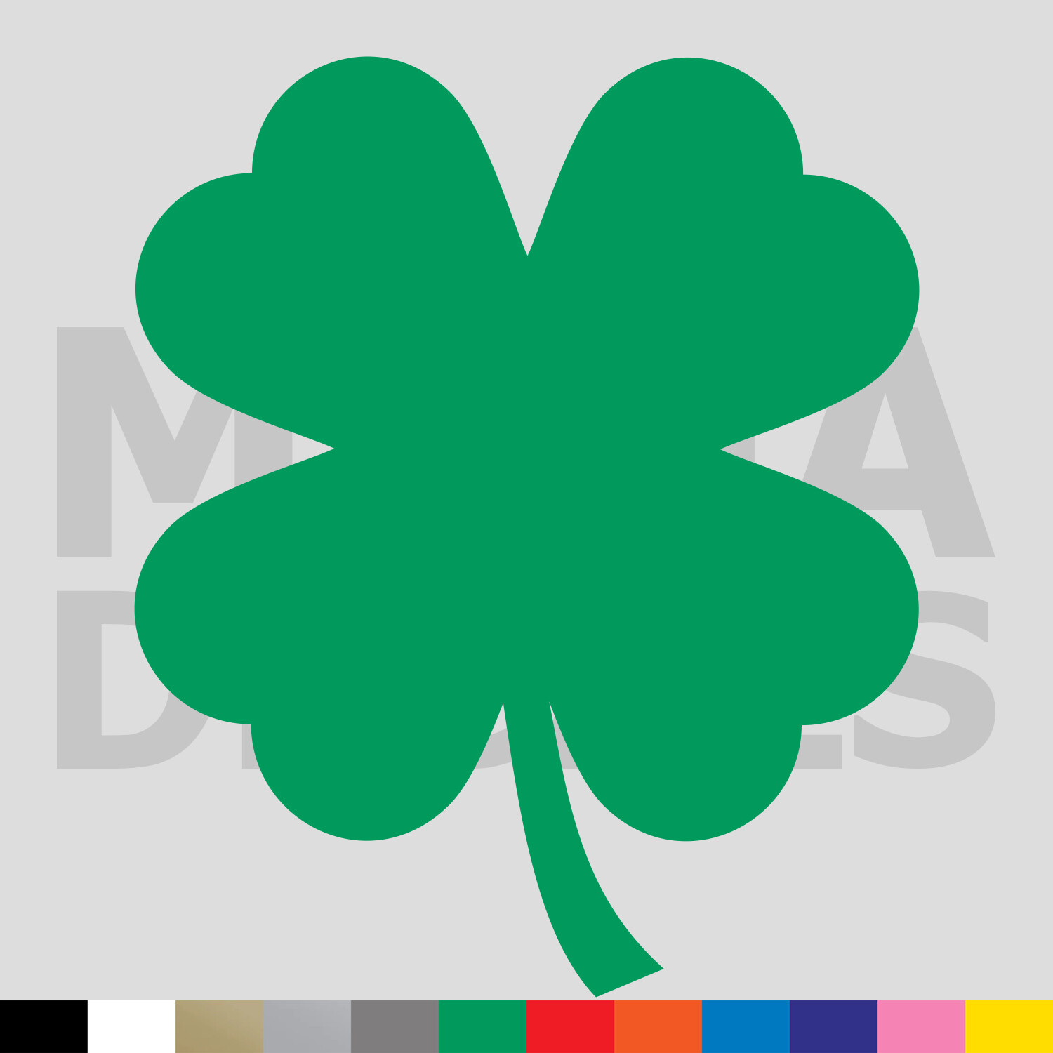 Four Leaf Clover Vinyl Die Cut Decal Sticker – Luck Lucky