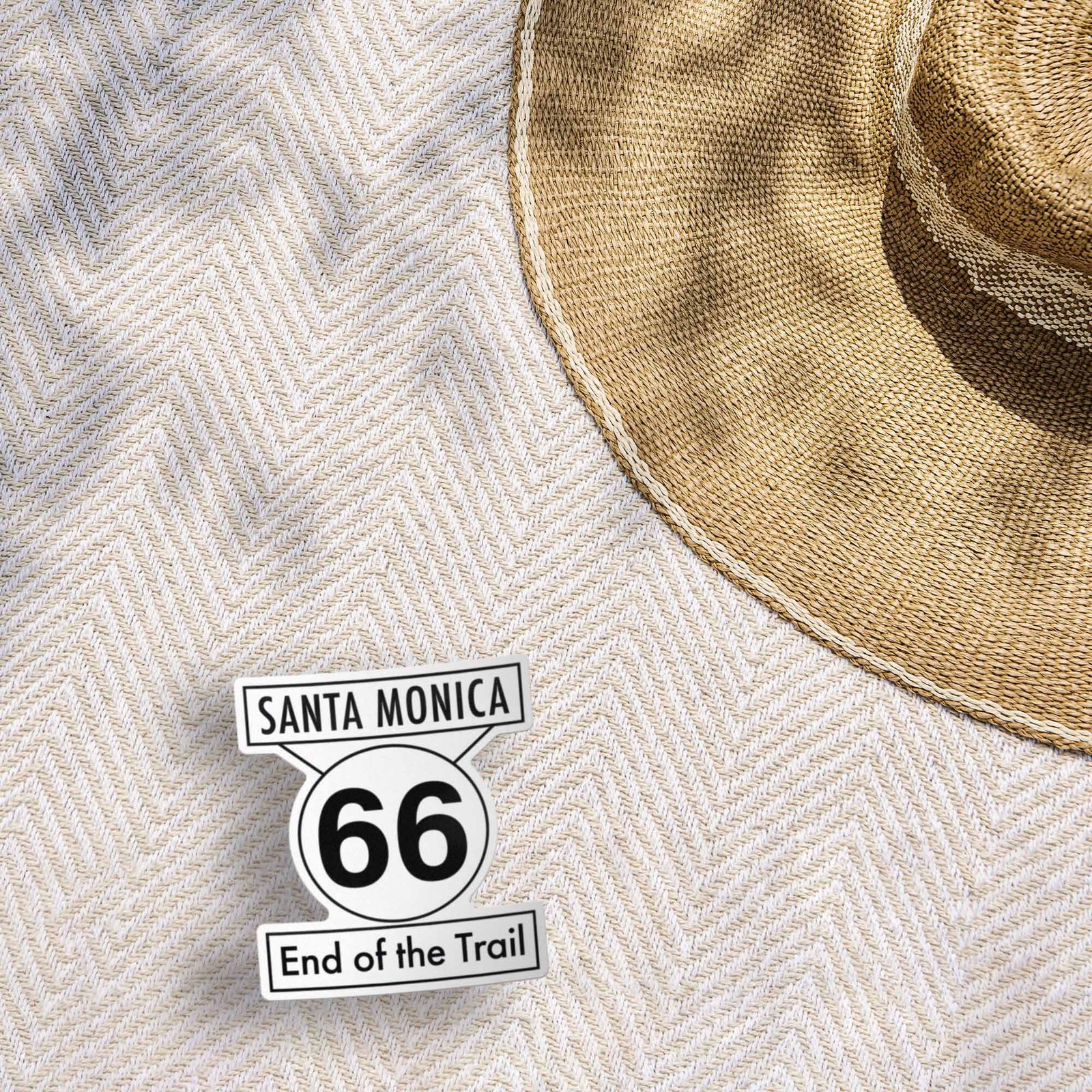 Santa Monica End of Route 66 Sticker – Southern California Decal