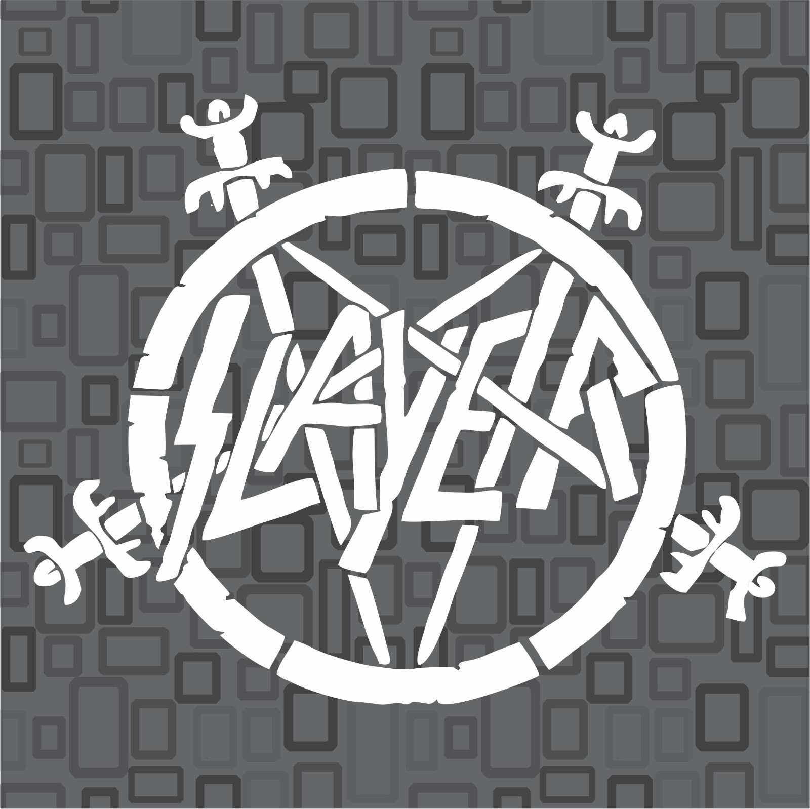 SLAYER PENTAGRAM LOGO Sticker Vinyl Decal Car Truck Fun Slayer Band Logo 2