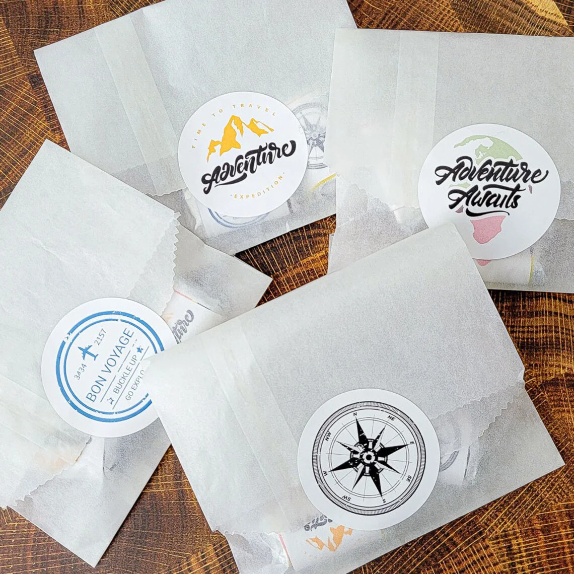 Custom Stickers Vinyl 200pcs With Text Logo Image Paper Round Rectangle Die Cut