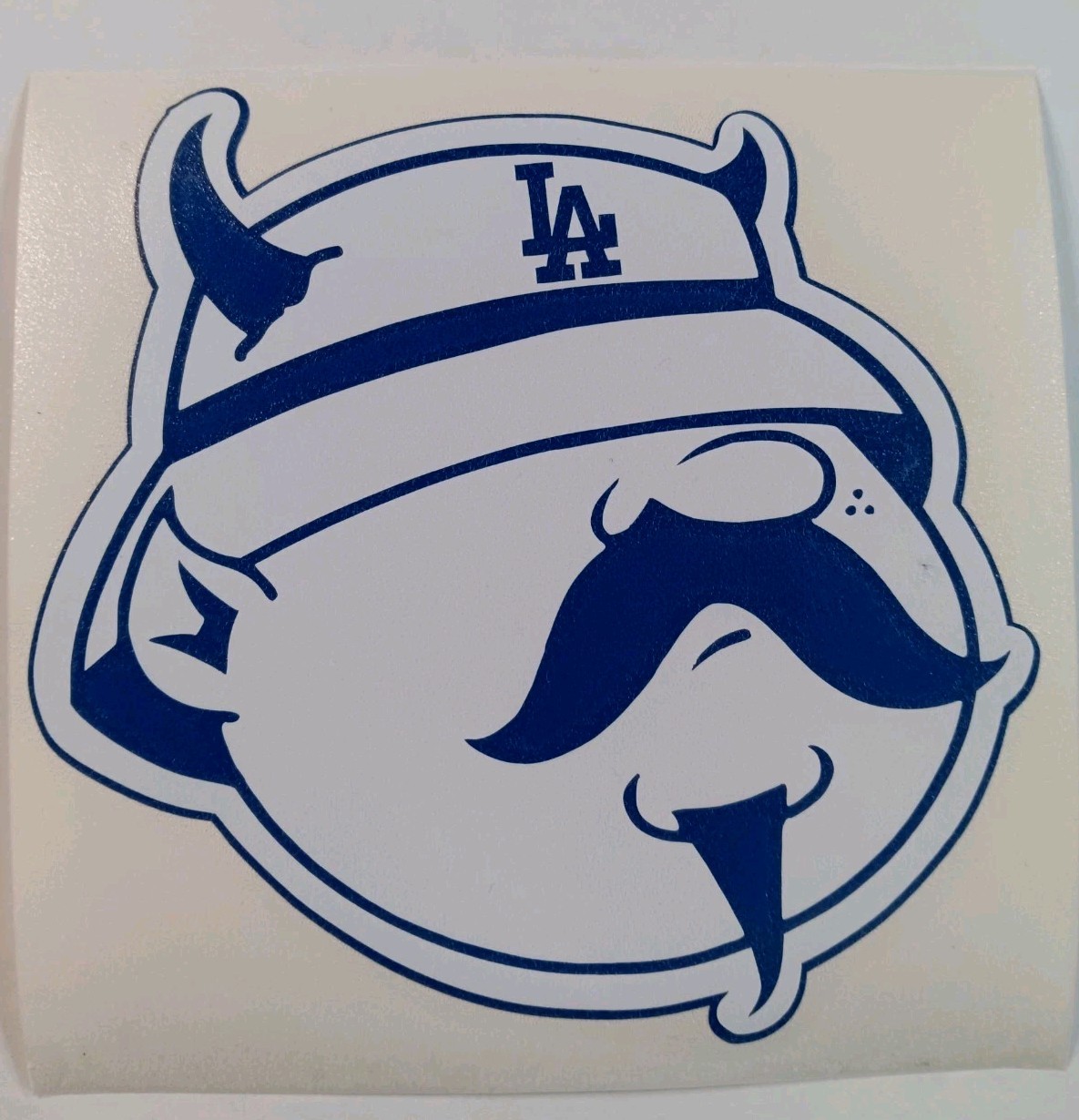 LA BLUE DEVIL OLD G VINYL DECAL STICKER SIZE 5X5 INCHES