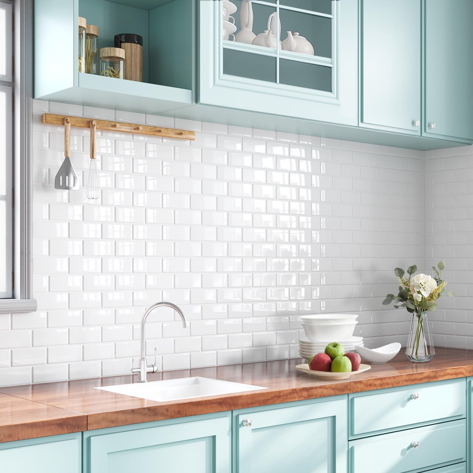 Peel and Stick Backsplash for Kitchen: Self Adhesive Wall Tiles for Bathroom …