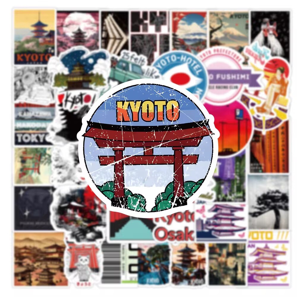 50 Pack Japan Stickers Japanese Decals Laptop Hydro Yeti Car Free Shipping!