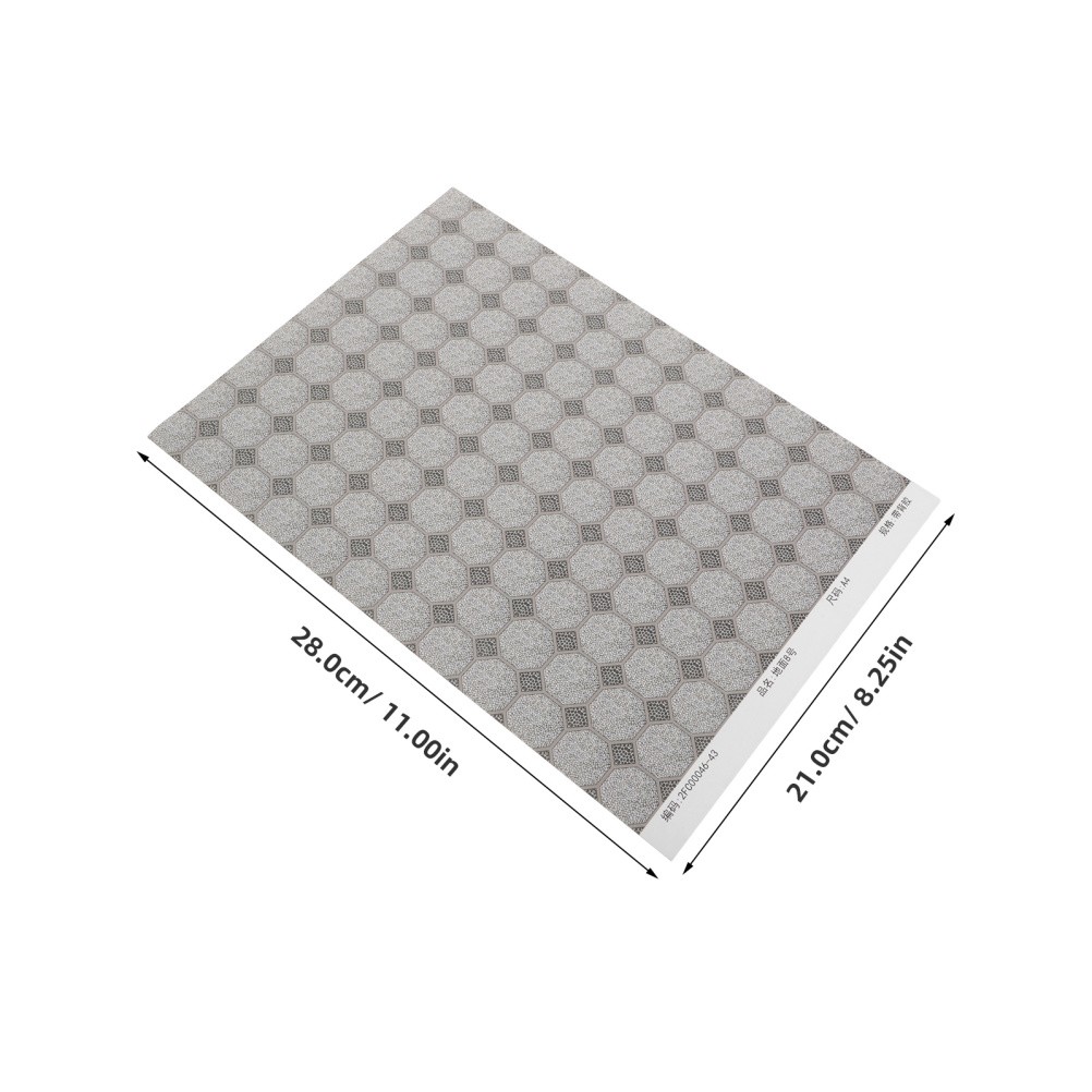4pcs Miniature Floorboards – Peel and Stick Dollhouse Flooring – Self-Adhesive