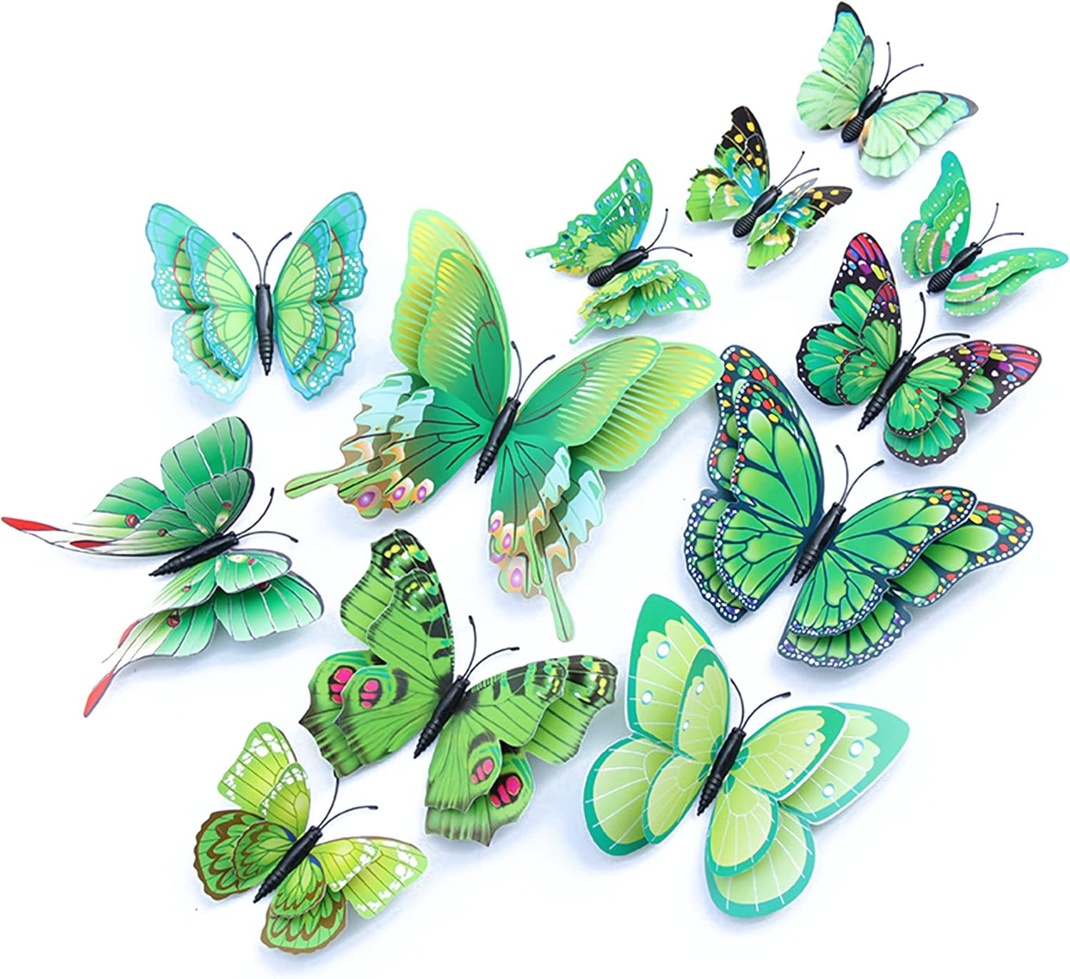 Butterfly Wall Decor 24/48 PCS, 3D Butterflies Stickers for Party Decorations wi