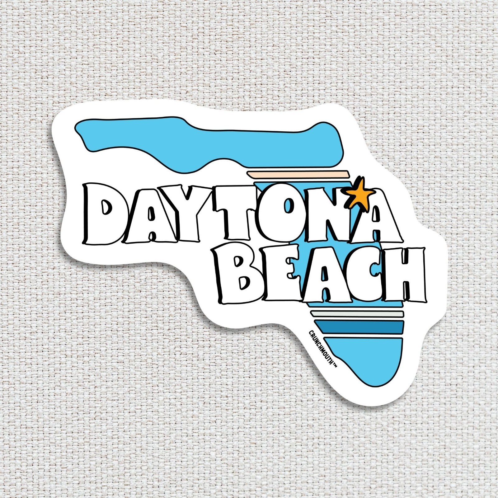 Daytona Beach Sticker Florida Laptop Computer Decal Car Bumper FL Road Trip