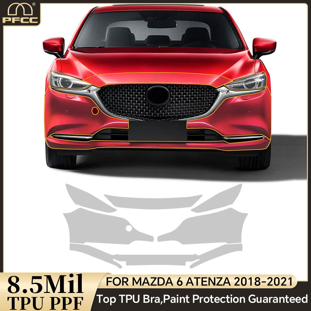 For Mazda 6 Atenza 2018-2021 PreCut Paint Protection TPU PPF Kit TPU Full Car