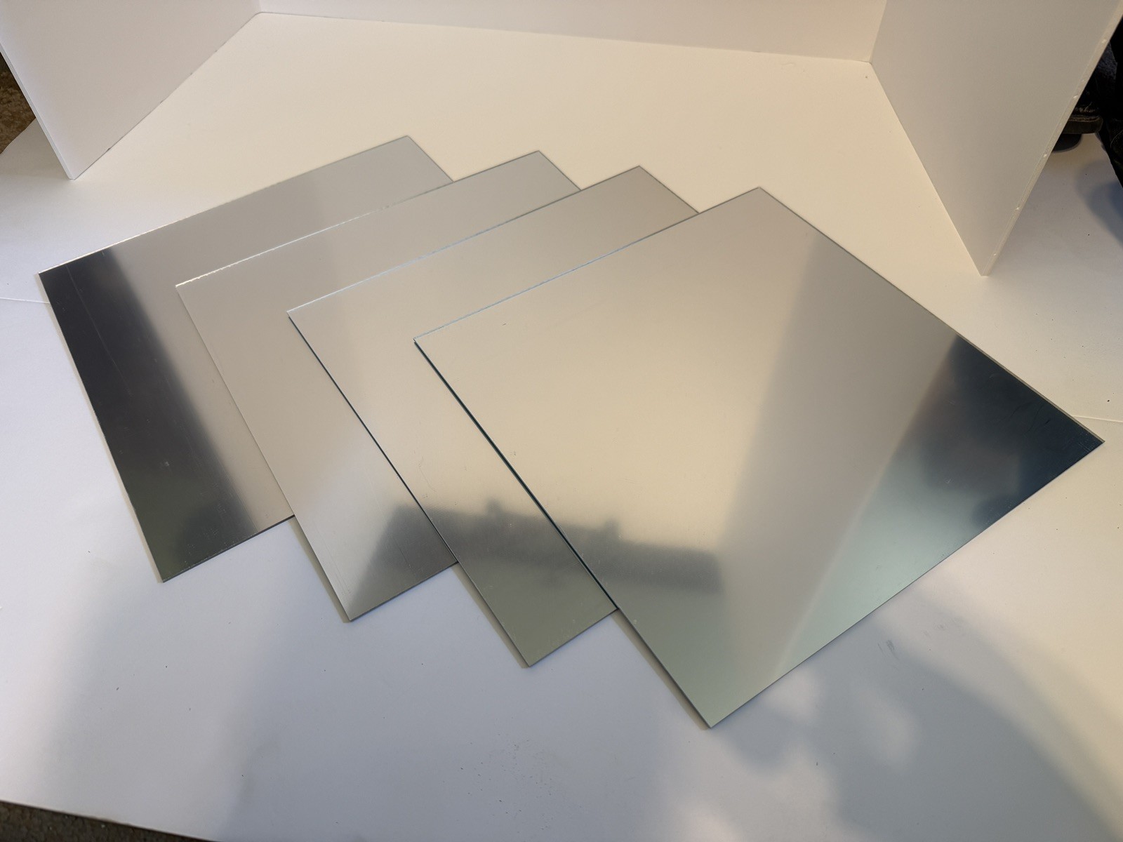 Acrylic Mirror Tiles 12×12 – Shatterproof Peel & Stick – Choose 4 Pack