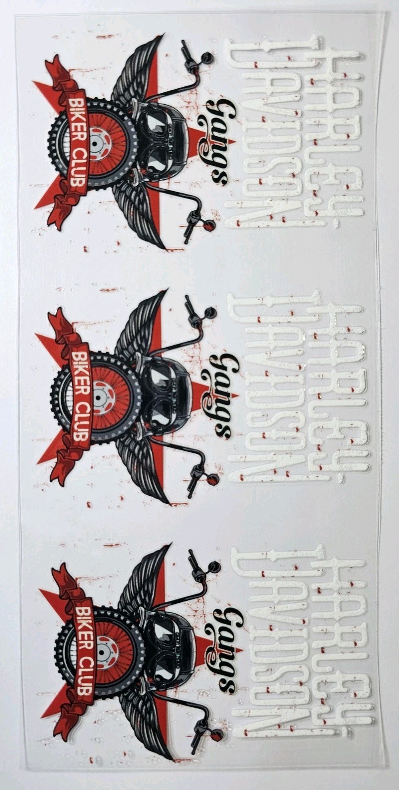 Harley UV DTF Transfer Sticker Wrap Tumbler UVDTF BUY 10+ GET COMBINED SHIP