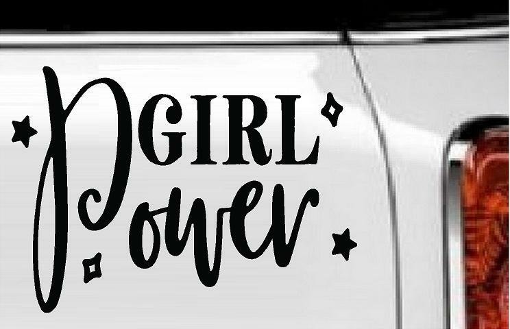 Girl Power Vinyl Decal Home Décor 5" x 7"