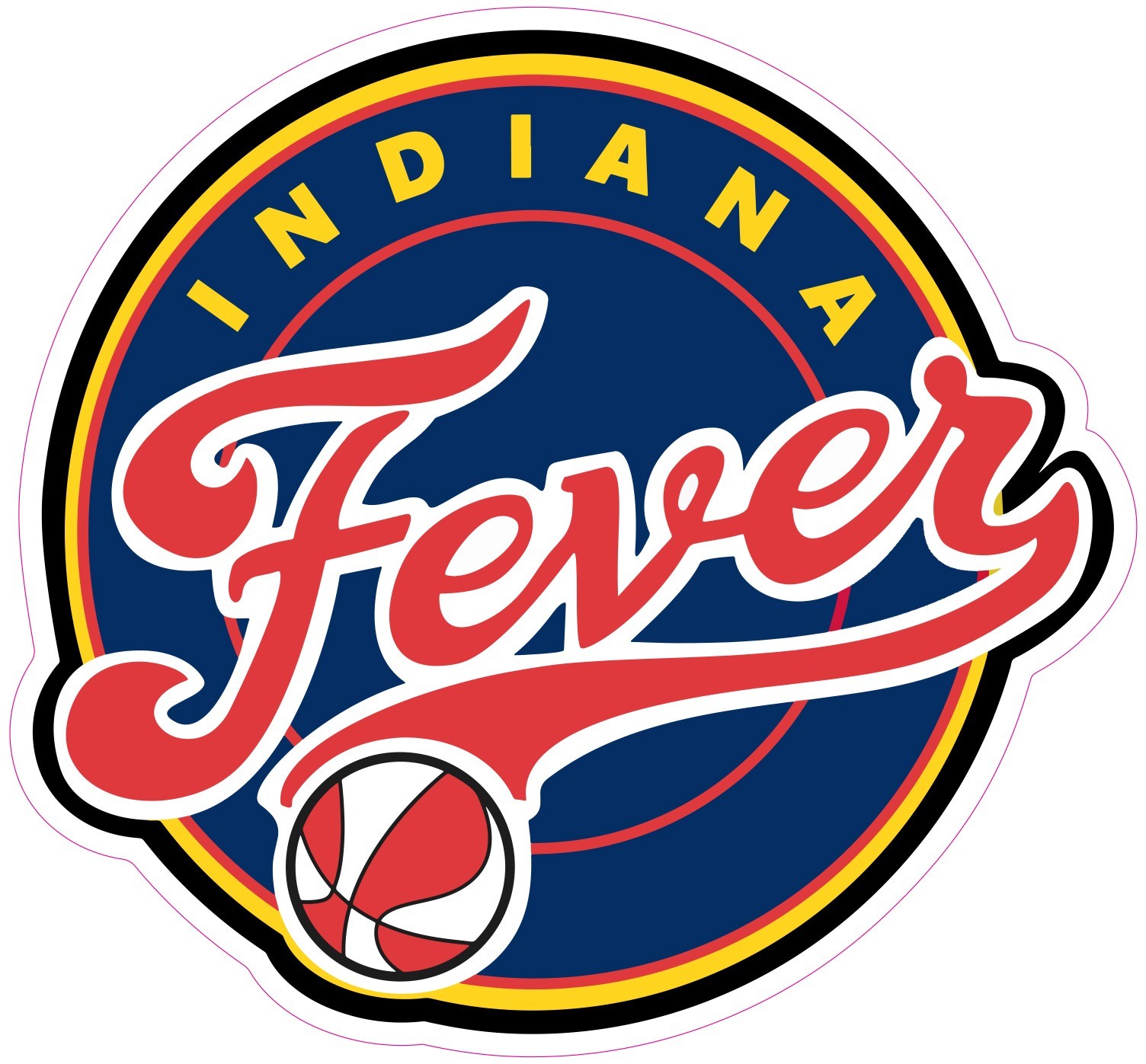 Indiana Fever Vinyl Decal Sticker Car Truck Bumper Laptop Mug Tumbler