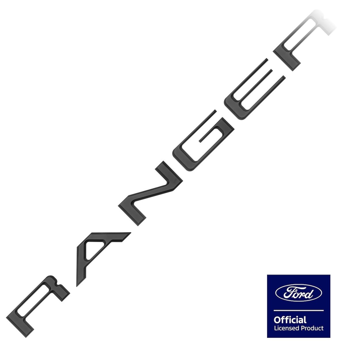 Premium Tailgate Letter Insert Kit Only Fits 2019-2023 Ford Ranger (Matte Black)